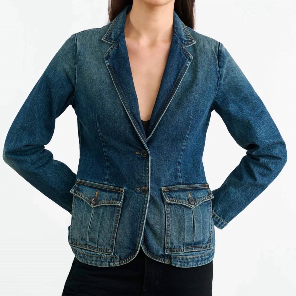 Nili Lotan Elton Denim Blazer